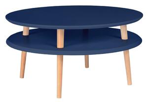 Ragaba Konferenční stolek Iram, 70x70x35 cm, námořní modrá/bílá