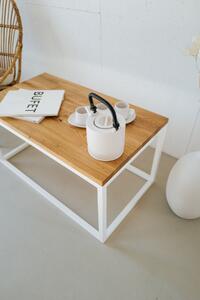 Wuders Konferenční stolek Rollin s masivní dubovou deskou 1200 x 700 mm