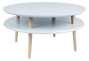 Ragaba Konferenční stolek Iram, 70x70x35 cm, světle šedá/přírodní