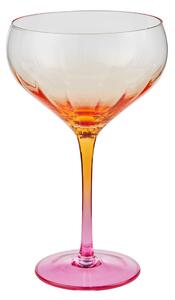 DIVINE Sklenice na koktejly 380 ml - oranžová/růžová