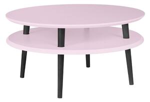 Ragaba Konferenční stolek Iram, 70x70x35 cm, růžová/černá
