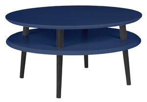 Ragaba Konferenční stolek Iram, 70x70x35 cm, námořní modrá/černá