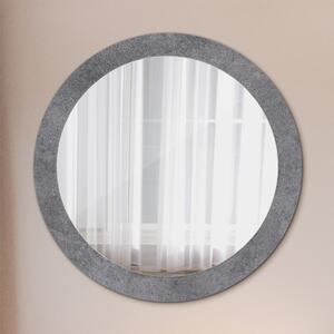 Kulaté zrcadlo rám s potiskem Betonová textura
