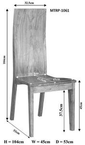 MONTANA Židle dvojset, lakovaný indický palisandr
