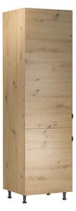 Skříň na vestavnou lednici VALEN - šířka 60 cm, dub artisan