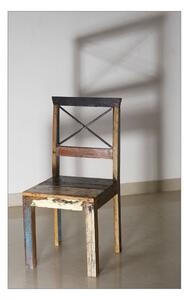 OLDTIME Židle, 4-set, lakované indické staré dřevo