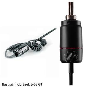 House Level Zet HLZE085050S905EP Radiátor elektrický 85,8x50 cm, tyč GT vpravo, černá soft