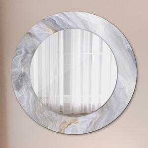 Kulaté zrcadlo rám s potiskem Abstraktní mramor