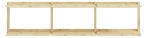 Nástěnná knihovna z borovicového dřeva v přírodní barvě 192x47,5 cm Groove – Karup Design