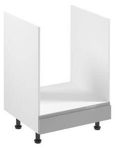 Kuchyňská skříňka pro vestavnou troubu ARBOR - šířka 60 cm, lesklá šedá / bílá