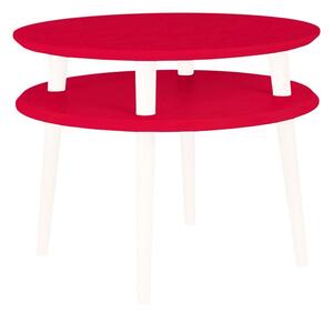Ragaba Konferenční stolek Iram Small, 57x57x45 cm, červená/bílá