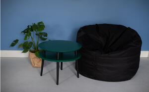 Ragaba Konferenční stolek Iram Small, 57x57x45 cm, světle šedá/černá
