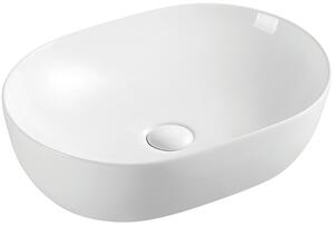 Hydroland Keramické umyvadlo na desku Roma 48,5x35 cm, bílé