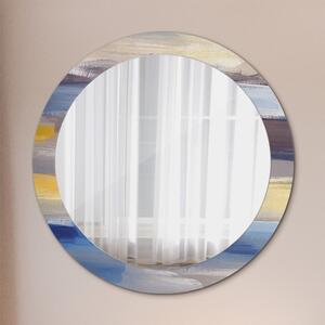 Kulaté zrcadlo rám s potiskem Abstraktní obrázek