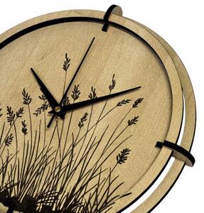 Dřevěné nástěnné hodiny javor - tichý chod, přírodní design | SENTOP HDF0587-MAPLE