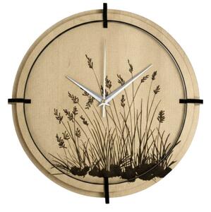 Dřevěné nástěnné hodiny javor - tichý chod, přírodní design | SENTOP HDF0587-MAPLE