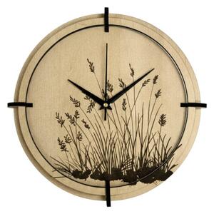 Dřevěné nástěnné hodiny javor - tichý chod, přírodní design | SENTOP HDF0587-MAPLE