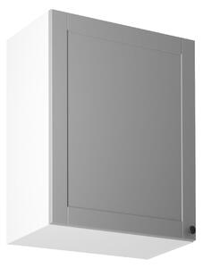 Horní kuchyňská skříňka LUMEA - šířka 60 cm, šedá / bílá