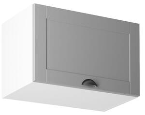 Horní skříňka s výklopnými dvířky LUMEA - šířka 60 cm, šedá / bílá