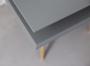 Ragaba Odkládací stolek Verkel, 43x43x61 cm, tmavě šedá/přírodní