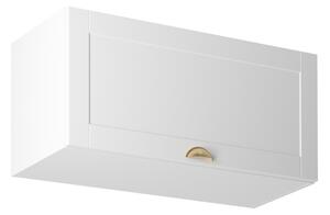 Horní skříňka s výklopnými dvířky LUMEA - šířka 80 cm, bílá