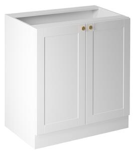 Dolní dvoudveřová skříňka LUMEA - šířka 80 cm, bílá