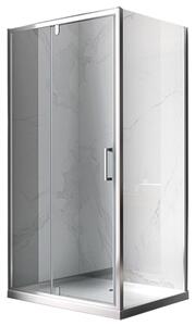 BPS-koupelny Obdélníkový sprchový kout HYD-OK07D 120x100 chrom/transparent - bez vaničky