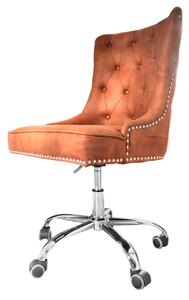 Kancelářská židle VICTORY - vintage světle hnědá