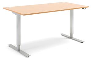 AJ Produkty Výškově nastavitelný stůl FLEXUS, 1600x800 mm, buk