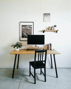 Wuders Pracovní stolek Irving s masivní dubovou deskou 1600 x 700 mm