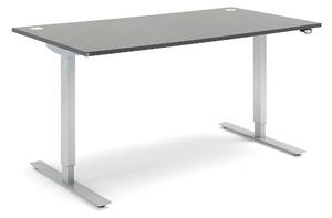 AJ Produkty Výškově nastavitelný stůl FLEXUS, 1600x800 mm, šedá