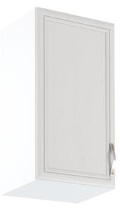 Horní kuchyňská skříňka SILVARA - šířka 40 cm, borovice andersen / bílá, levé provedení