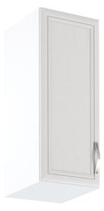 Horní kuchyňská skříňka SILVARA - šířka 30 cm, borovice andersen / bílá, levé provedení