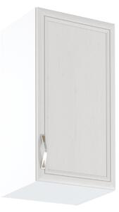 Horní kuchyňská skříňka SILVARA - šířka 40 cm, borovice andersen / bílá, pravé provedení