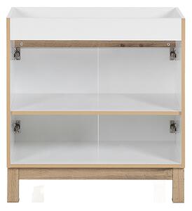 Koupelnová sestava BALI WHITE LAVA s košem na prádlo 80cm