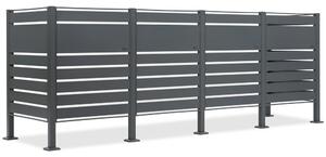 Pouzdro pro 4 120l nebo 240l odpadkové koše Halen CoverTech antracitové barvy