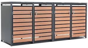 Skříň pro 4 odpadkové koše 120l nebo 240l Bremen CoverTech