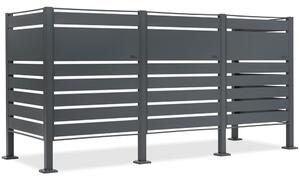 Pouzdro pro 3 odpadkové koše 120l nebo 240l Halen CoverTech antracitový