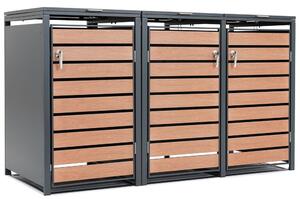 Skříň pro 3 odpadkové koše 120l nebo 240l Bremen CoverTech