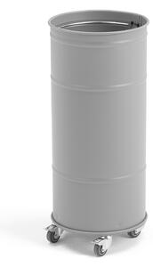 AJ Produkty Odpadkový koš BROOKLYN, Ø 330x735 mm, šedý