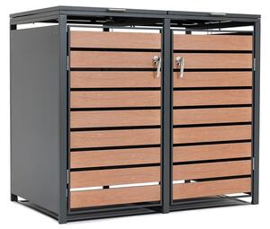 Skříň pro 2 odpadkové koše 120l nebo 240l Bremen CoverTech