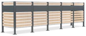 Skříň pro 5 odpadkových košů 120l nebo 240l Breda CoverTech