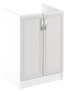 Dvoudveřová dřezová skříňka SILVARA - šířka 60 cm, borovice andersen / bílá