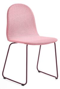 AJ Produkty Židle GANDER, ližinová podnož, polstrovaná, podzimní červeň