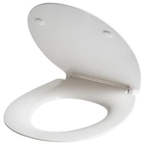 Záchodové prkénko PUTUMAYO Štíhlé s pomalým zavíráním Duroplast Bílá