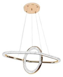 Toolight Toolight, LED závěsné svítidlo 64x36 cm, 60W, G034-CP, zlatá lesklá, OSW-06301