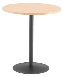 AJ Produkty Kavárenský stolek ASTRID, Ø700 mm, buk/černá