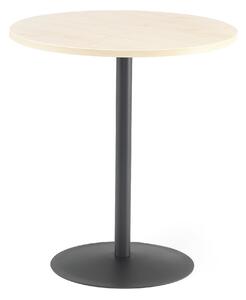 AJ Produkty Kavárenský stolek ASTRID, Ø700 mm, bříza/černá