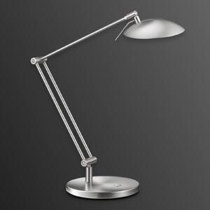 Stolní lampa LED Coira, matný nikl