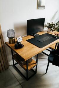 Wuders Pracovní stůl Castle Velikost: 1600 x 700 mm, Odstín kovu: Černý matný práškový lak - 9005 FS 1600 x 700 mm